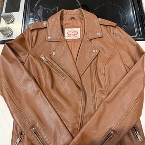Levi's brown leather jacket